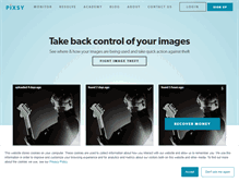 Tablet Screenshot of pixsy.com